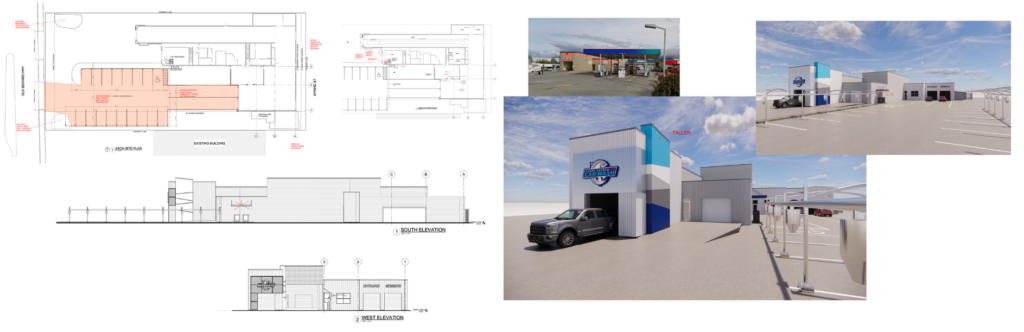 Carwash Site Conceptual Drawings